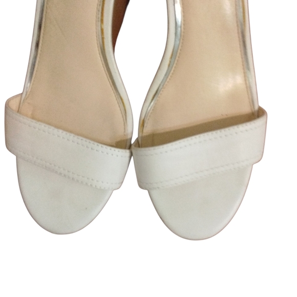 Jessica Simpson Cristabel White Wedge Sandals Size 9.5 - Picture 4 of 12